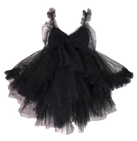 Dolce & Gabbana Runway Black Tulle Ballerina Mini Dress