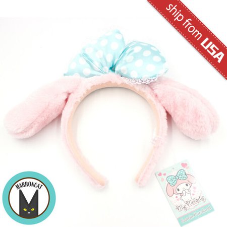 Japan Sanrio Puroland Exclusive My Melody Plush Cosplay Headband Bow Tie Cute | eBay