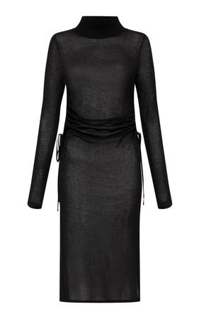 Sheer Ruched Midi Dress By St. Agni | Moda Operandi