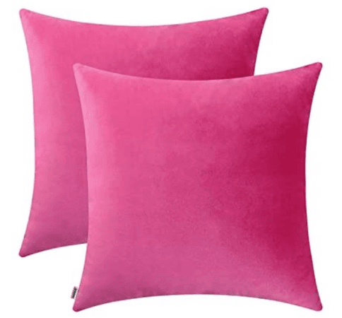 hot pink pillows