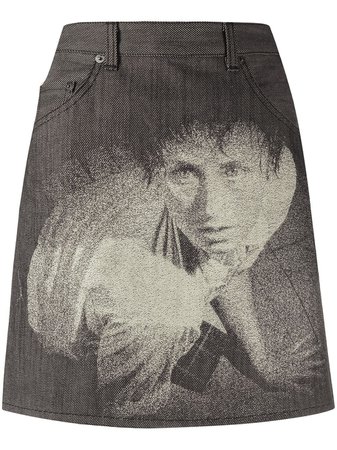 Undercover Woman Print Back Buttoned Skirt Ss20 | Farfetch.com