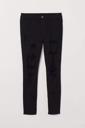 H&M+ Skinny High Waist Jeans - Black