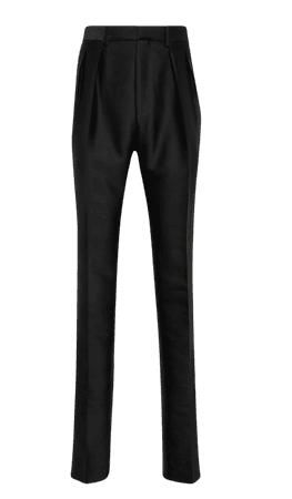 TOM FORD Pleated wool and silk pants