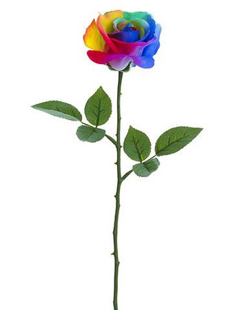 Unicorn Rainbow Rose Stem | Trending Artificial Flowers at Afloral.com