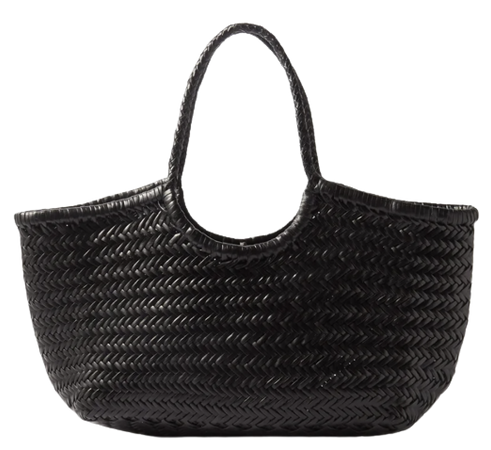 DRAGON DIFFUSION Nantucket woven-leather basket bag