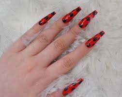 ladybug and cat noir nails - Google Search
