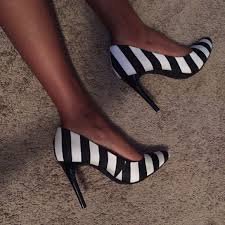 black and white strip shoes - Google Search