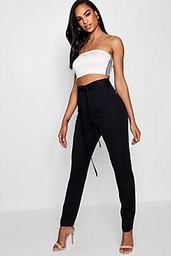 Tall Belted Woven Trousers