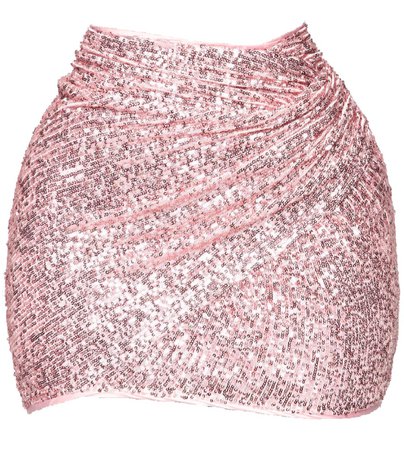 Fashion Nova pink sequined mini skirt