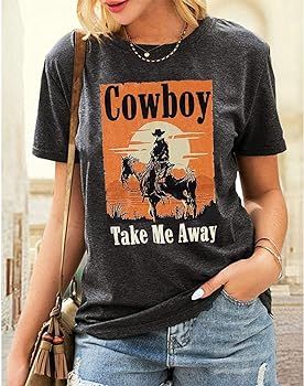 Amazon.com: SNYUMEG Howdy Tshirt Women Country Southern Shirts Rodeo Cowgirl Western Shirt Honey Hat Leopard T-Shirt Summer Vintage Tees : Clothing, Shoes & Jewelry