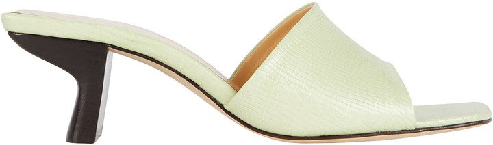 Lily Leather Slide Sandals