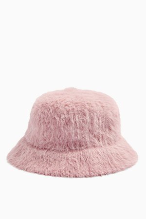 Pink Fluffy Bucket Hat | Topshop