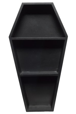Coffin Black Wall Shelf by Sourpuss | Gifts & ware | Decor