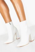 Flared Heel Sock Boots | boohoo