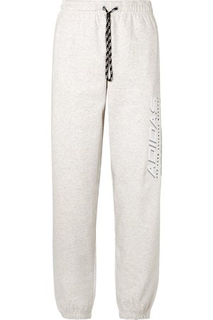Adidas Originals By Alexander Wang | Printed cotton-terry track pants | NET-A-PORTER.COM