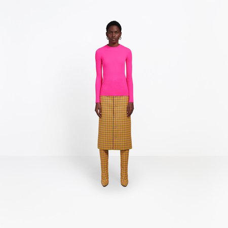 NEON PINK Fitted Sweater for Women | Balenciaga