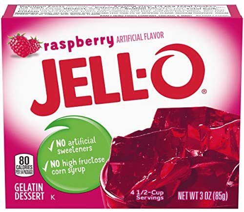 Amazon.com : Jell-O Raspberry Gelatin Mix (3 oz Box) : Grocery & Gourmet Food