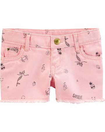 Baby Girl Mermaid Twill Shorts | Carters.com