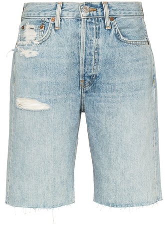 Re/done ‘80S Distressed Denim Shorts Ss20 | Farfetch.com