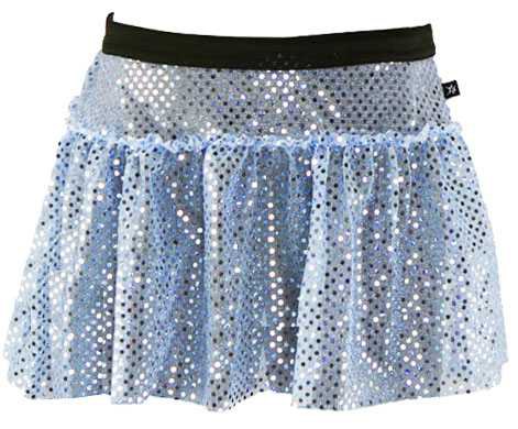 Pale Blue Sparkle Running Skirts | Sparkle Athletic