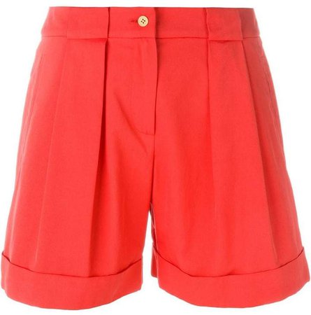 box pleat shorts