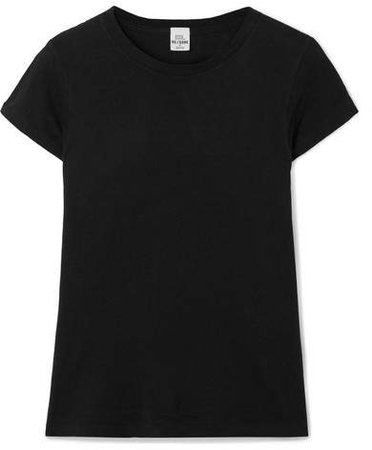 Hanes 1960s Cotton-jersey T-shirt - Black