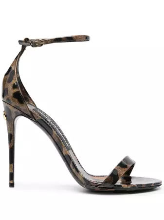 Dolce & Gabbana x Kim 115mm leopard-print Sandals - Farfetch