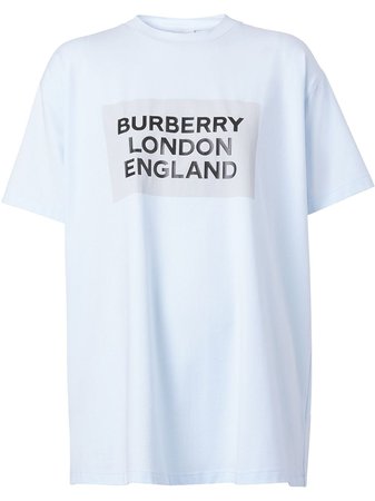 Burberry Logo Print Oversized T-shirt - Farfetch