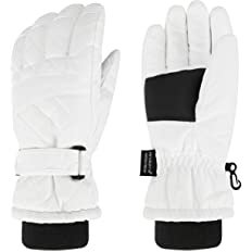 Amazon.com: Andorra Ski Gloves Women Snow Gloves Women's Winter Gloves Waterproof Quilted Snow Ski Gloves, White, Small : Sports & Outdoors