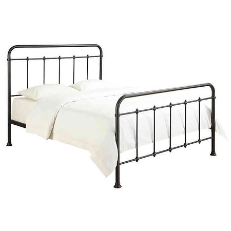 Pulaski Curve Metal Queen Bed in Brown | Bed Bath and Beyond Canada