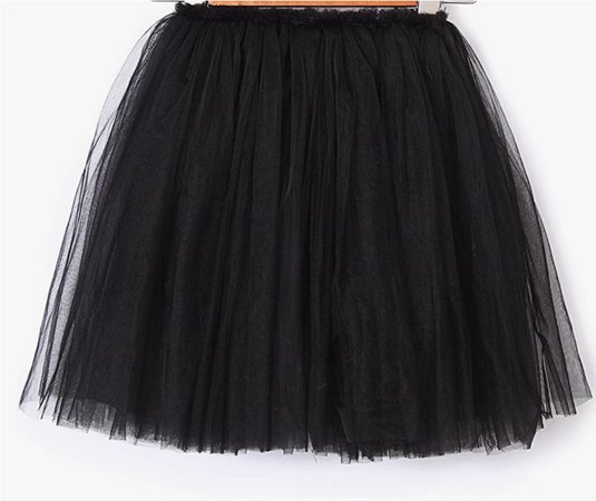 Toddler black tulle skirt