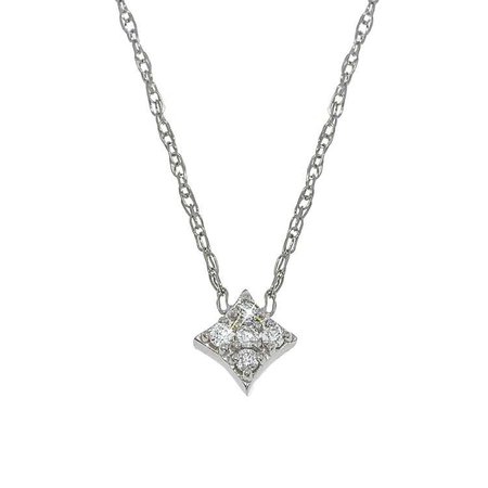 Mini Gianna Diamond Pendant in 14k White Gold by GiGi Ferranti