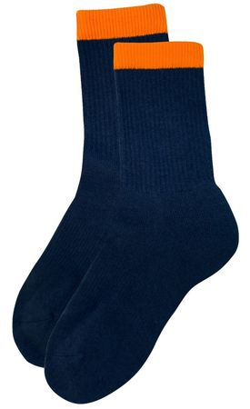 navy blue with orange socks - Google Search