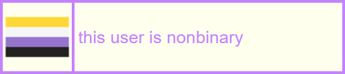 this user is nonbinary || sweetpeauserboxes.tumblr.com