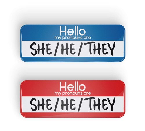 Hello, my pronouns are she/he/they