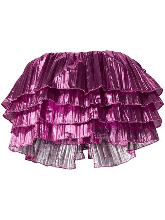 The Attico Samba strapless pleated top with Express Delivery - Farfetch