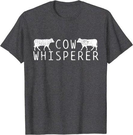 Amazon.com: Farmer Cow Whisperer Vintage T-Shirt: Clothing