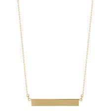 gold bar necklace - Google Search