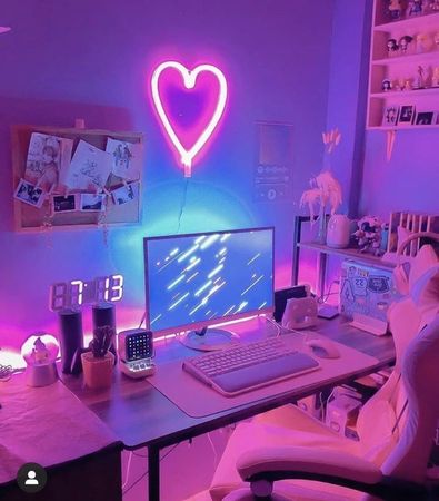 Neon Pink PC Setup