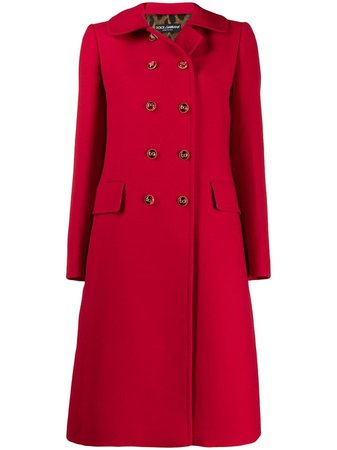 Dolce & Gabbana Double Breasted Mid-Length Coat Aw19 | Farfetch.com