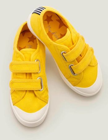 Double Strap Canvas Shoes - Daffodil Yellow