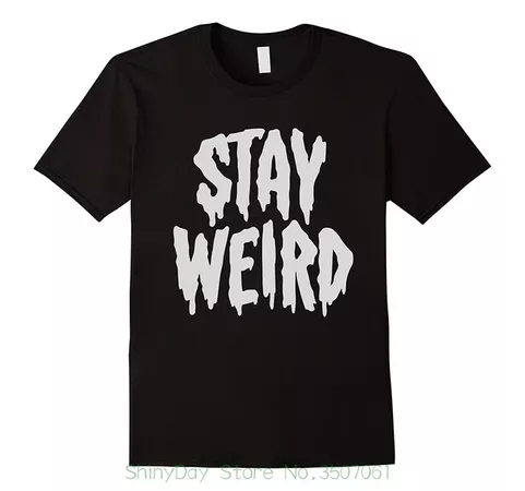 O neck Oversize Style Tee Shirts Styles " Stay Weird " Creepy Cute Pastel Goth Graphic T shirt-in T-Shirts from Men's Clothing on Aliexpress.com | Alibaba Group