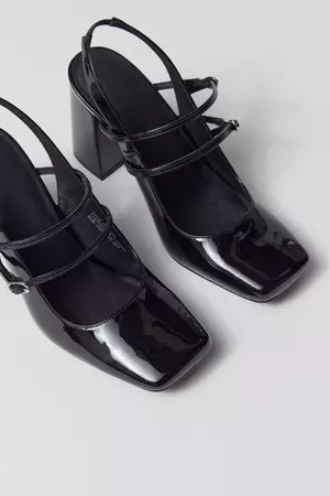 UO Lyla Square Toe Slingback Heel | Urban Outfitters