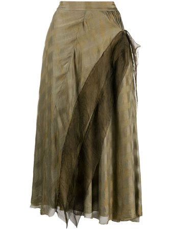 PHAEDO STUDIOS Silk Ruffle Asymmetric Skirt - Farfetch