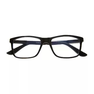ICU Eyewear Screen Vision Blue Light Filtering Rectangle Black Large Glasses : Target