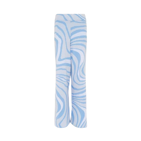 Primark Blue Swirl Knit Trousers