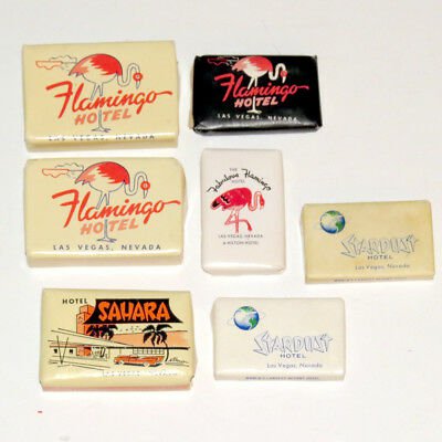 VINTAGE 60S Flamingo Hotel Las Vegas Soap Bars Stardust Sahara - $44.00 | PicClick