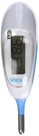 Amazon.com: Vicks Baby Rectal Thermometer Baby Thermometer for Rectal Temperature, Short and Flexible Tip with Fast Read Times and Large Digital Display: Health & Personal Care