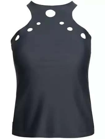 Jean Paul Gaultier Perforated round-neck Tank Top - Farfetch