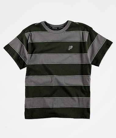 Primitive Boys Hi Eight Black & Grey Stripe Knit T-Shirt | Zumiez